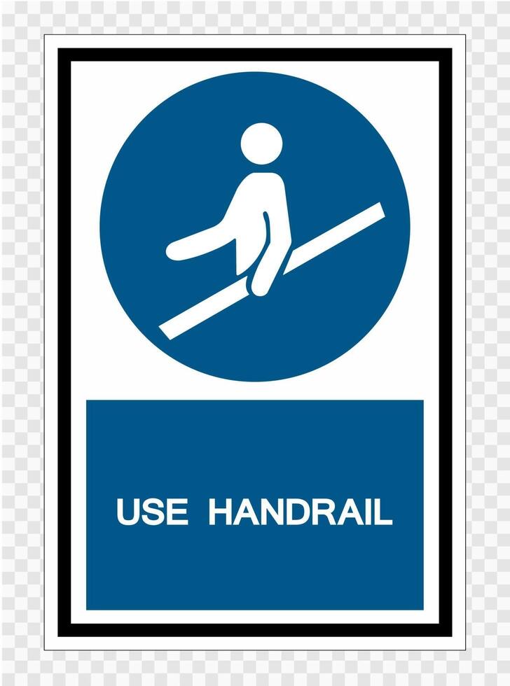 Use Handrail Symbol Sign Isolate On White Background,Vector Illustration EPS.10 vector
