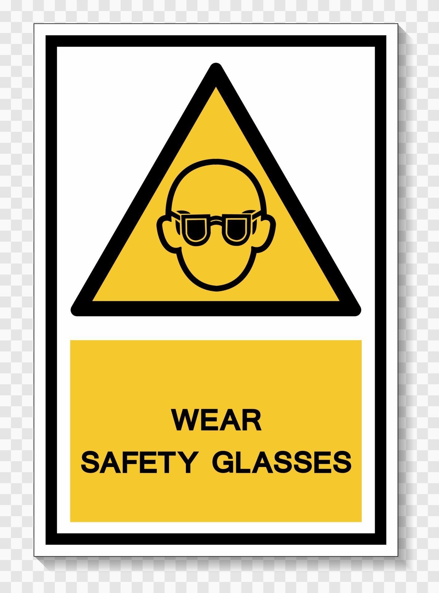 Wear Safety Glasses Symbol Sign Isolate On White Background Vector Illustration Eps 10 2227071