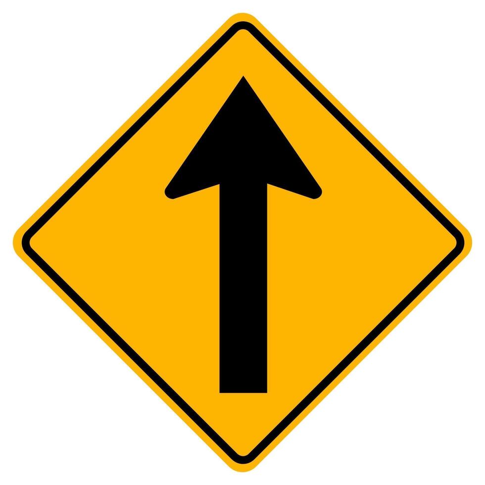 Warning signs Go Straight on white background 2227134 Vector Art at
