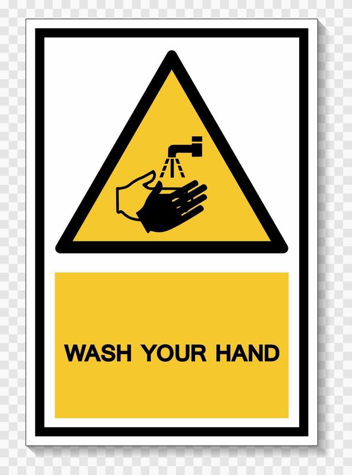 Wash Your Hand Symbol Sign,Vector Illustration, Isolated On White Background Label. EPS10 vector