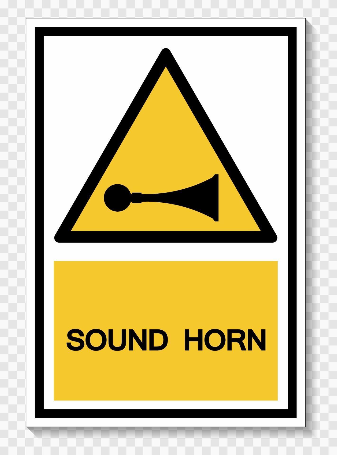 Sound Horn Symbol Sign Isolate On White Background,Vector Illustration