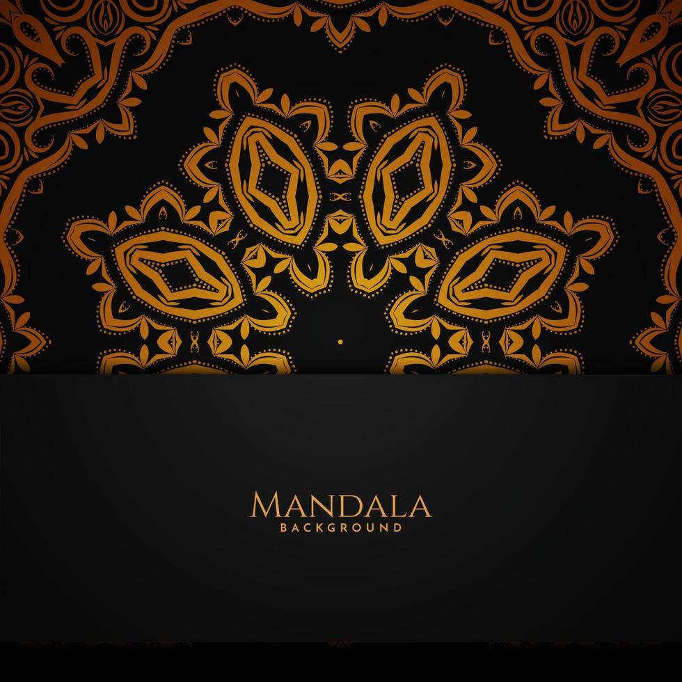 Abstract beautiful luxury mandala decorative background vector