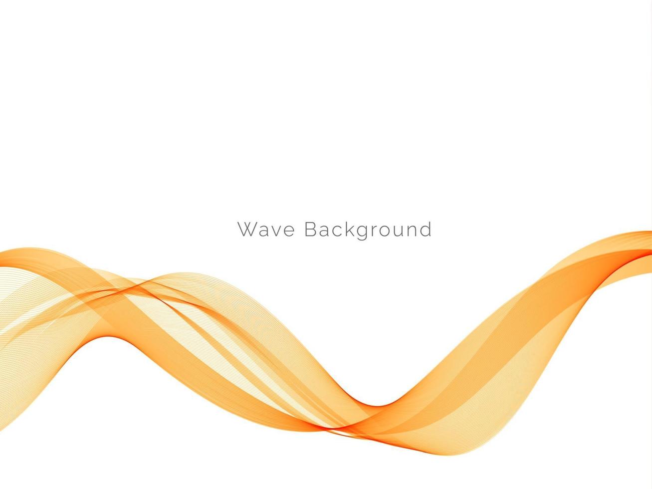 Decorative design modern pattern with stylish smooth yellow wave background vector
