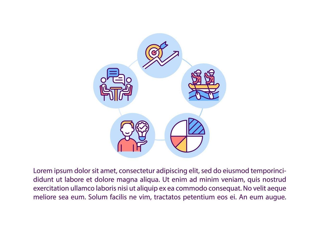 Skills and talents improvement concept line icons with text vector