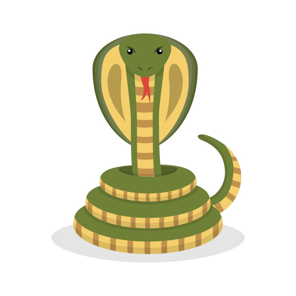 Cobra snake cartoon vector