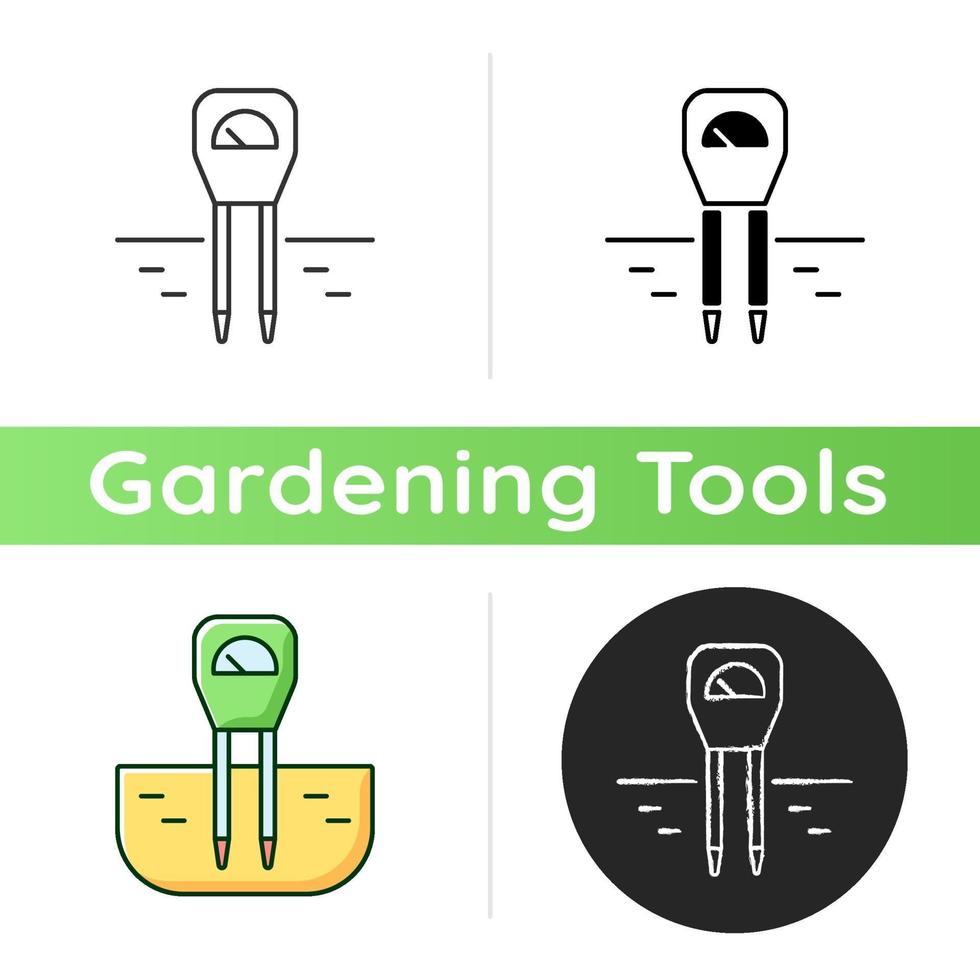 Soil moisture monitoring icon vector