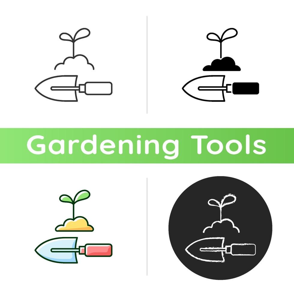 Hand trowel icon vector