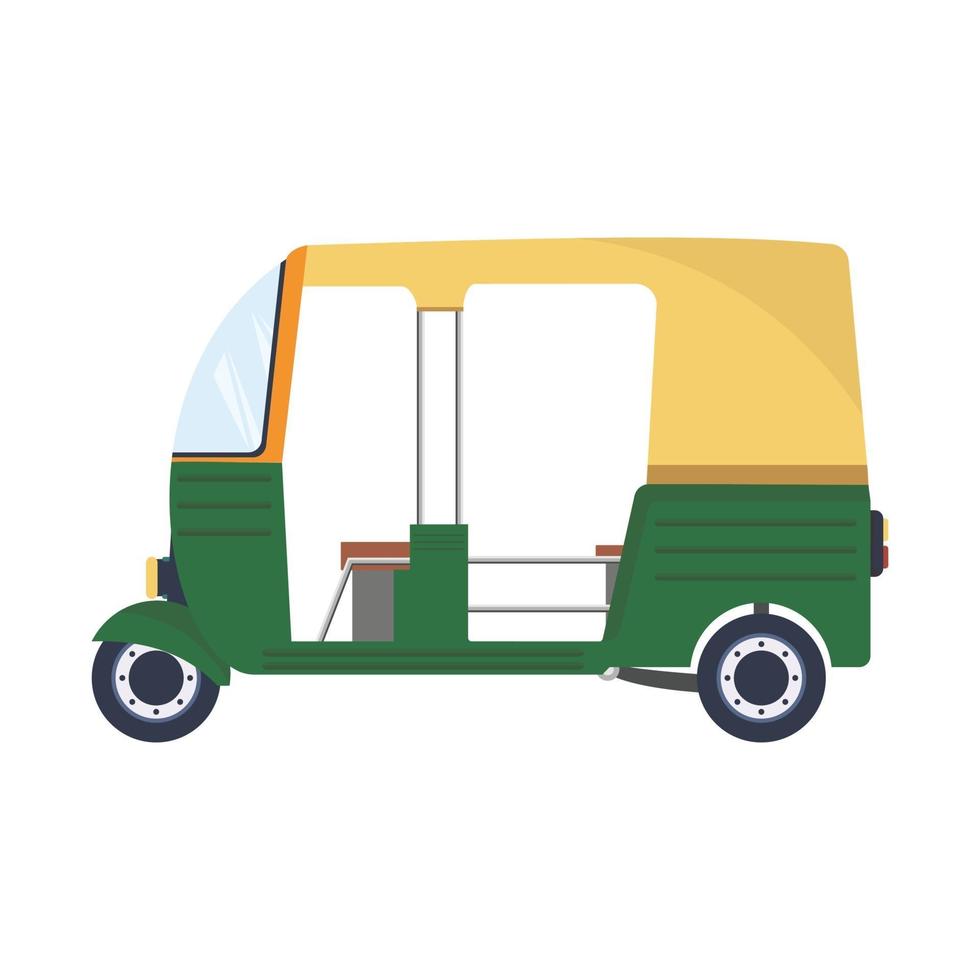 rickshaw taxi design vector