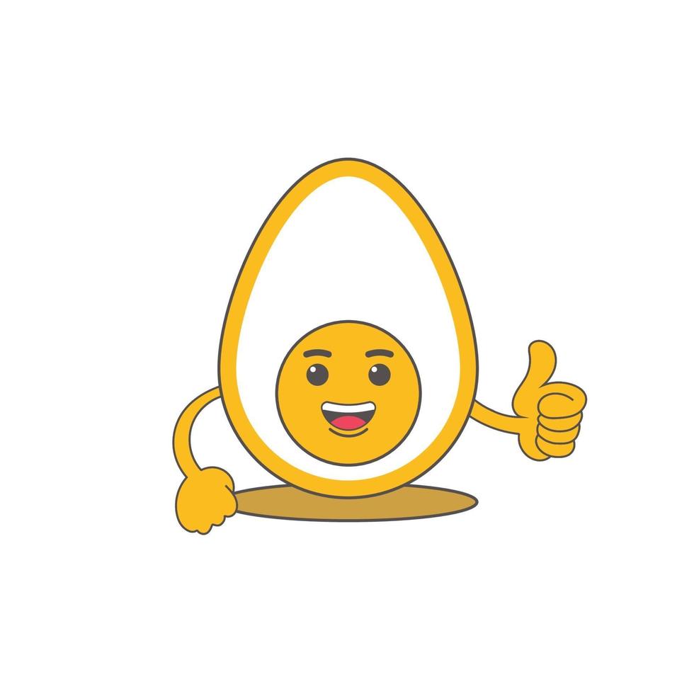 Emoticon de huevo de ester con imagen vectorial de caras sonrientes vector