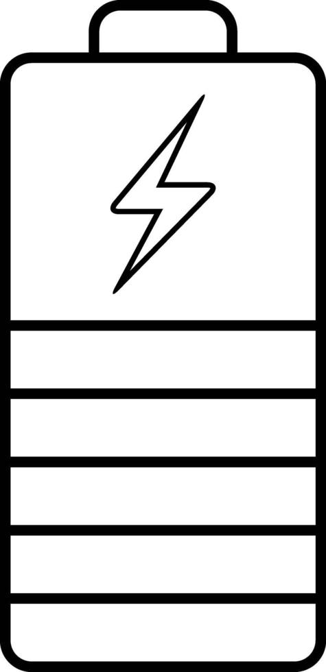 Line icon for battery indicator vector