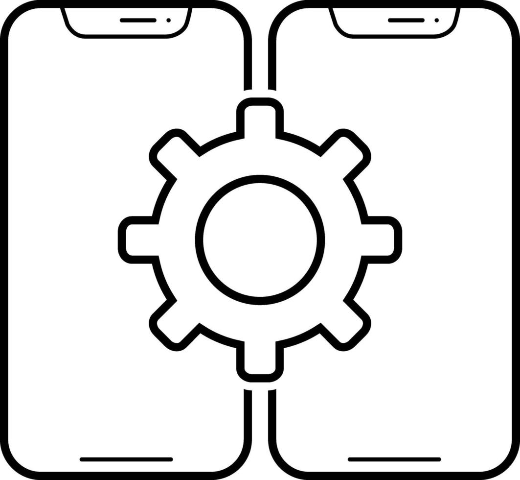 icono de línea para configuración vector