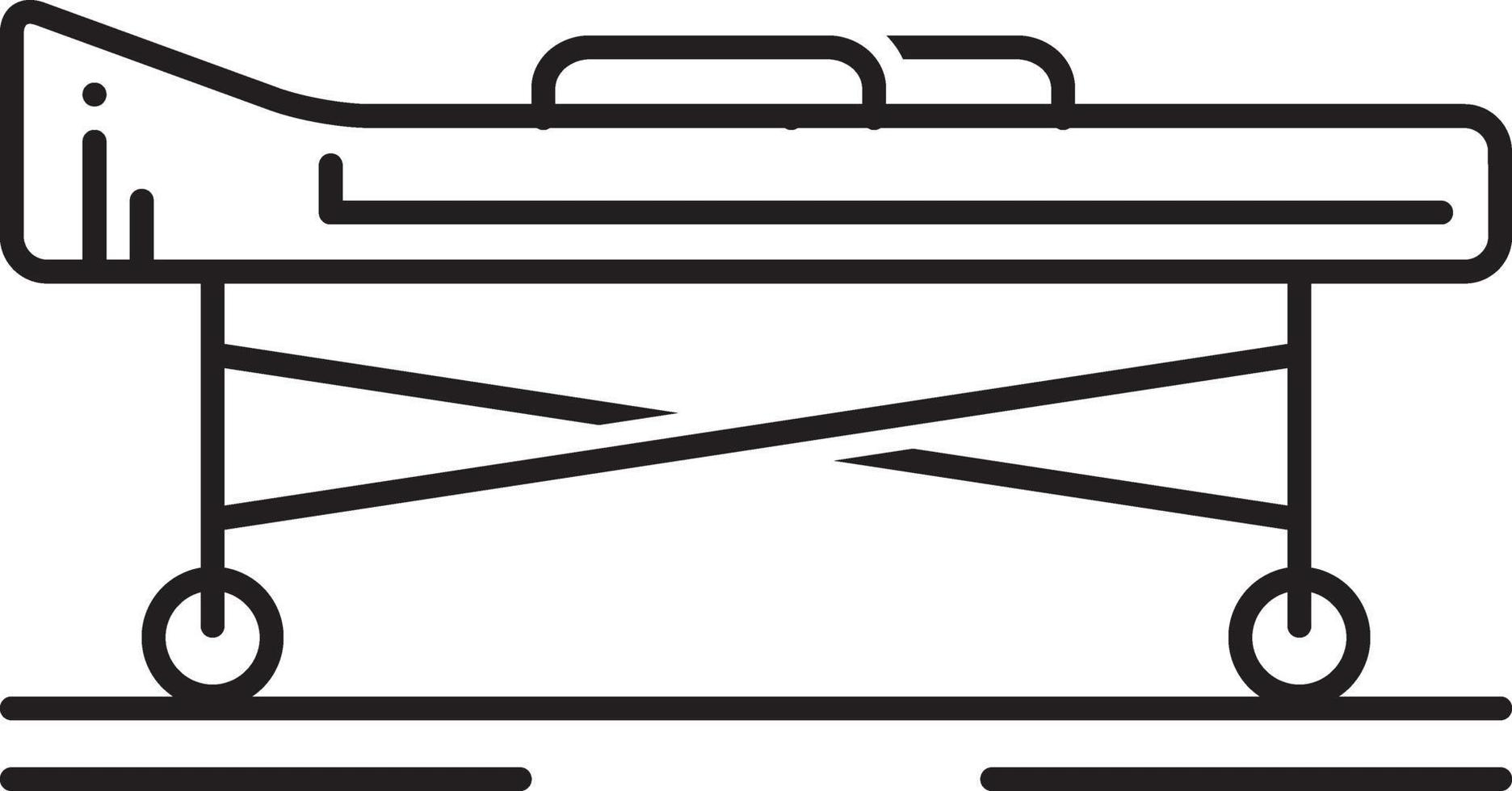 Line icon for stretcher vector