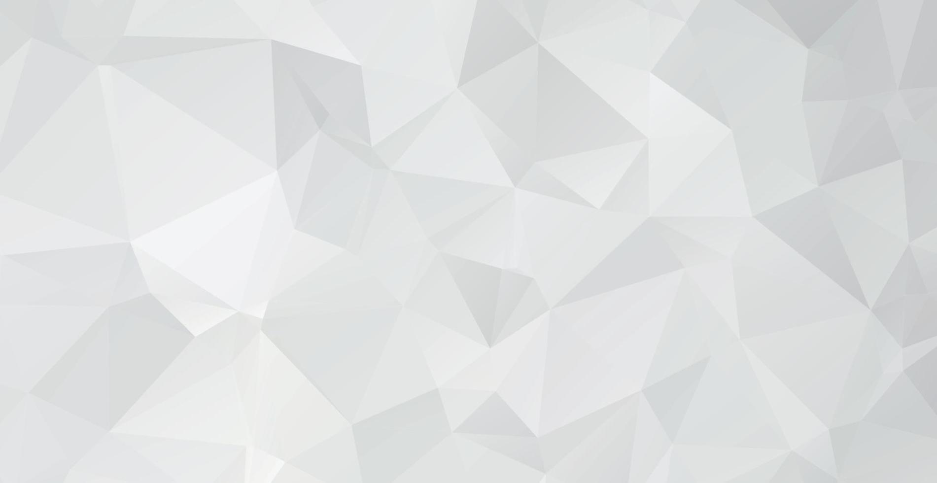 Abstract white-gray background, many different-sized triangles - Vector