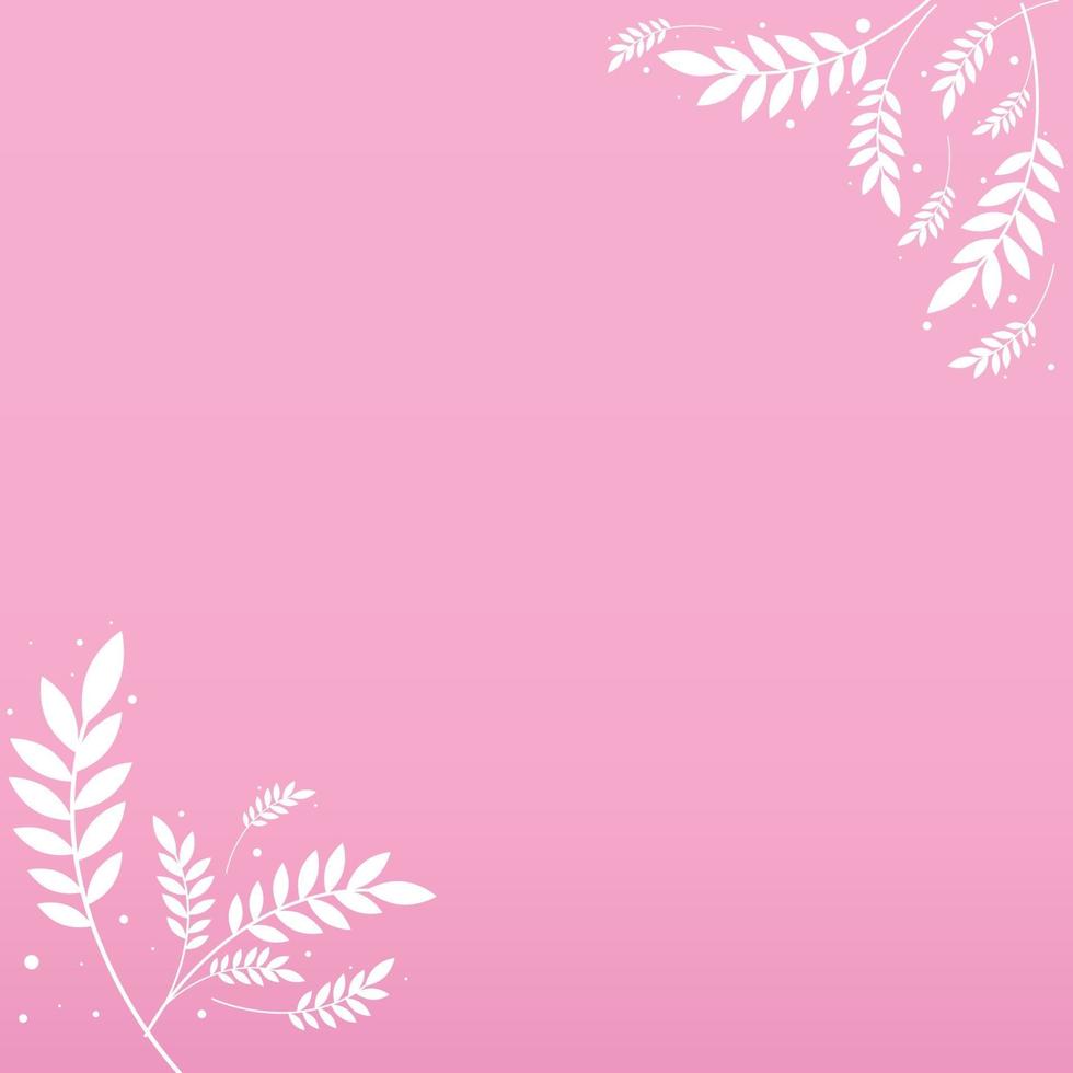 Abstract realistic background template with flowers - Vector