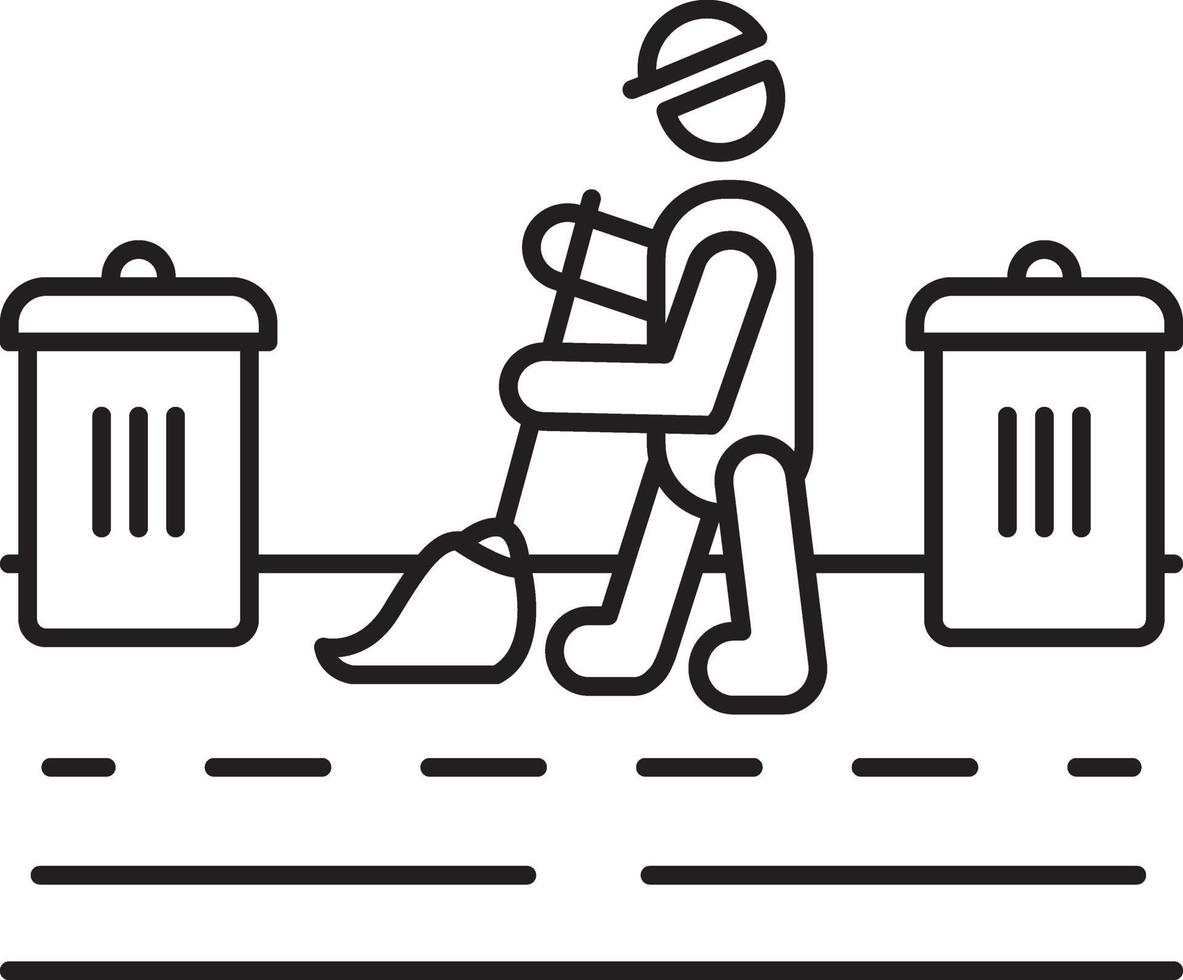 Line icon for Janitorial vector