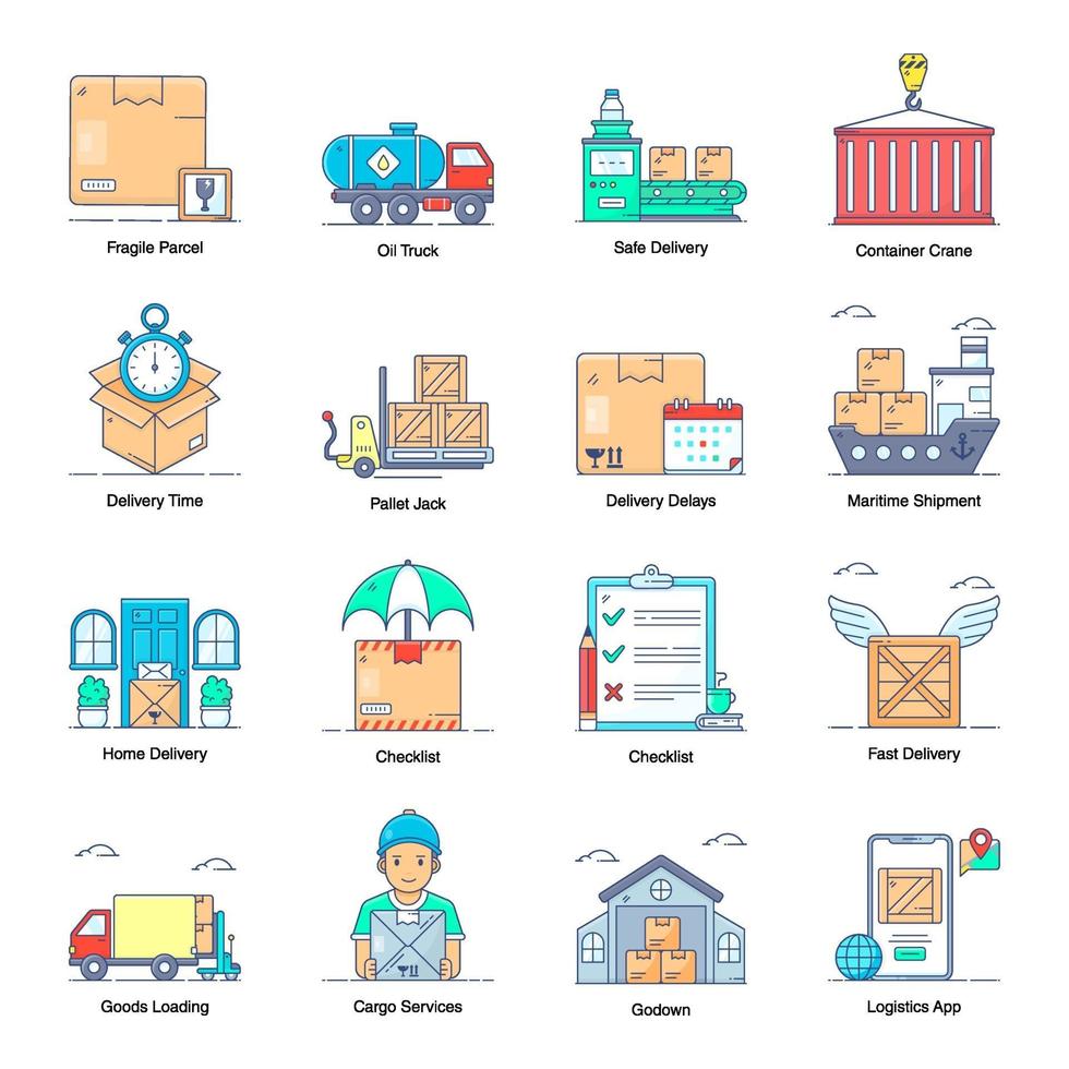 Modern Logistics Services vector