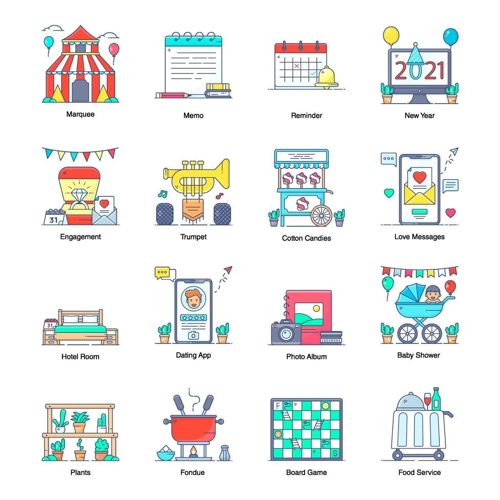 Modern Events and Celebration vector