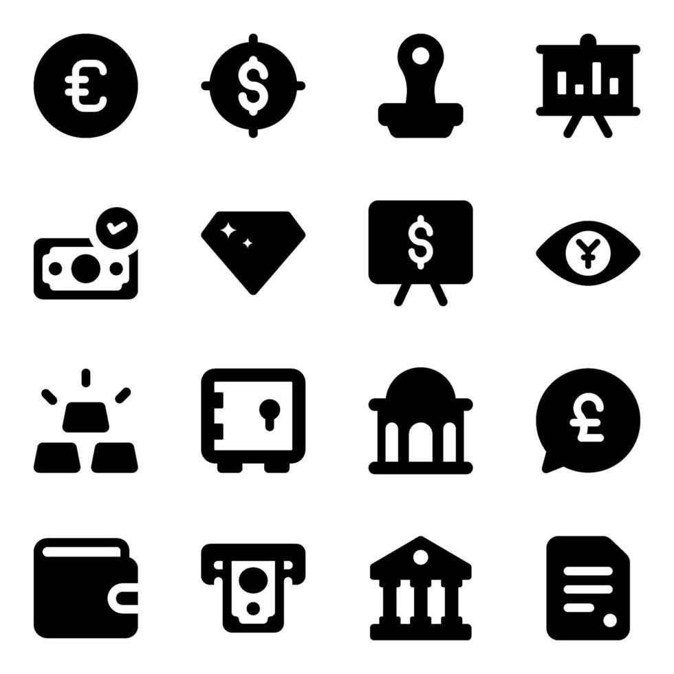 Finance and Marketing Elements vector