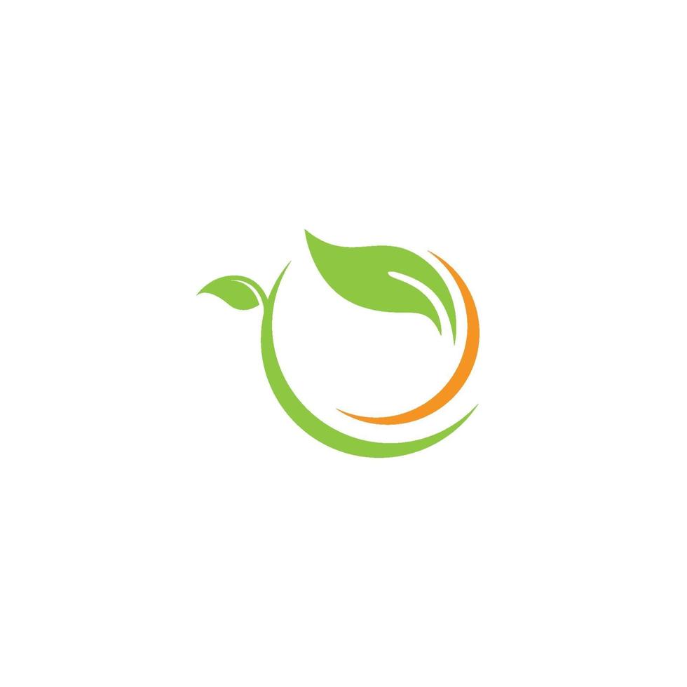 Logos of green leaf ecology nature element vector icon