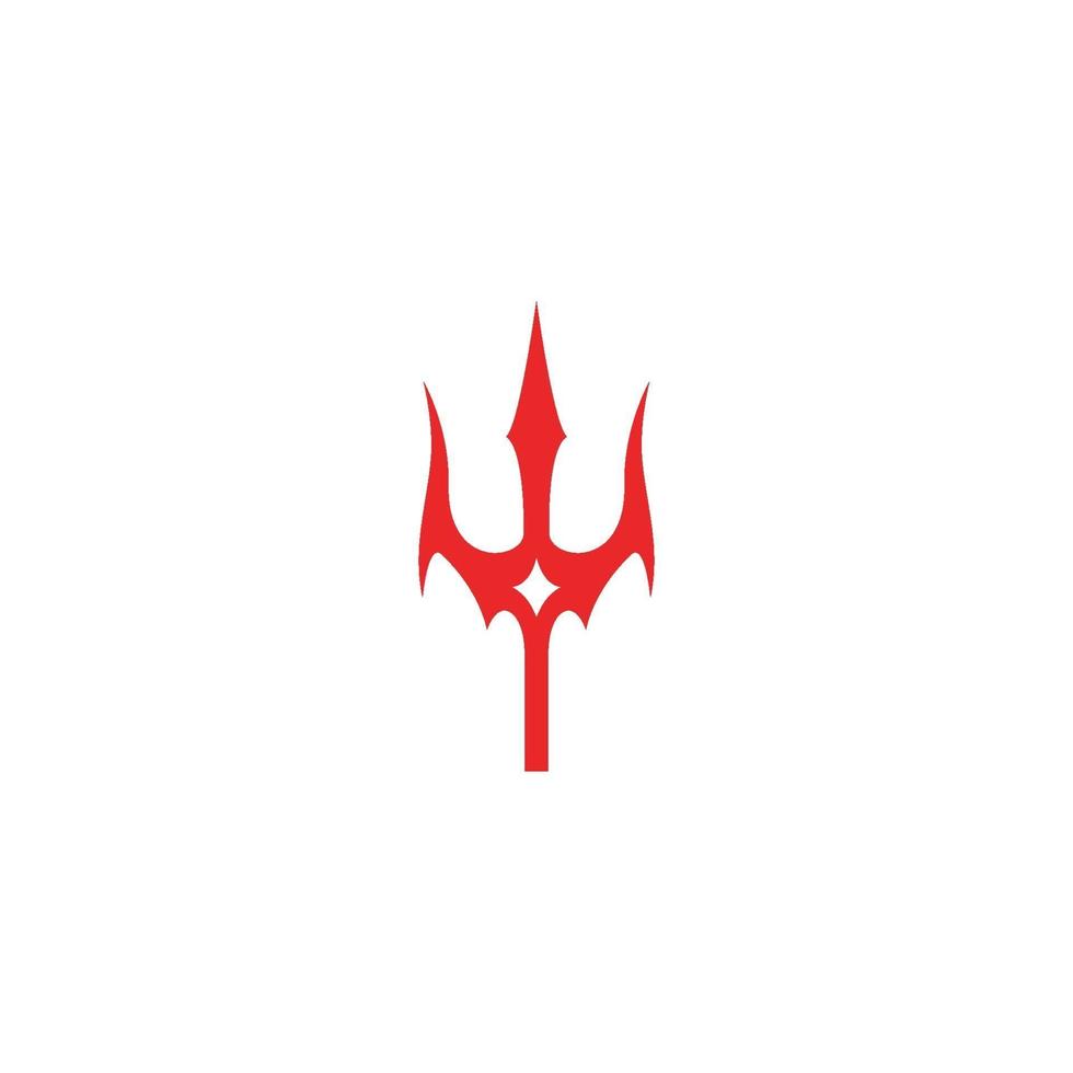 logotipo del tridente mágico vector