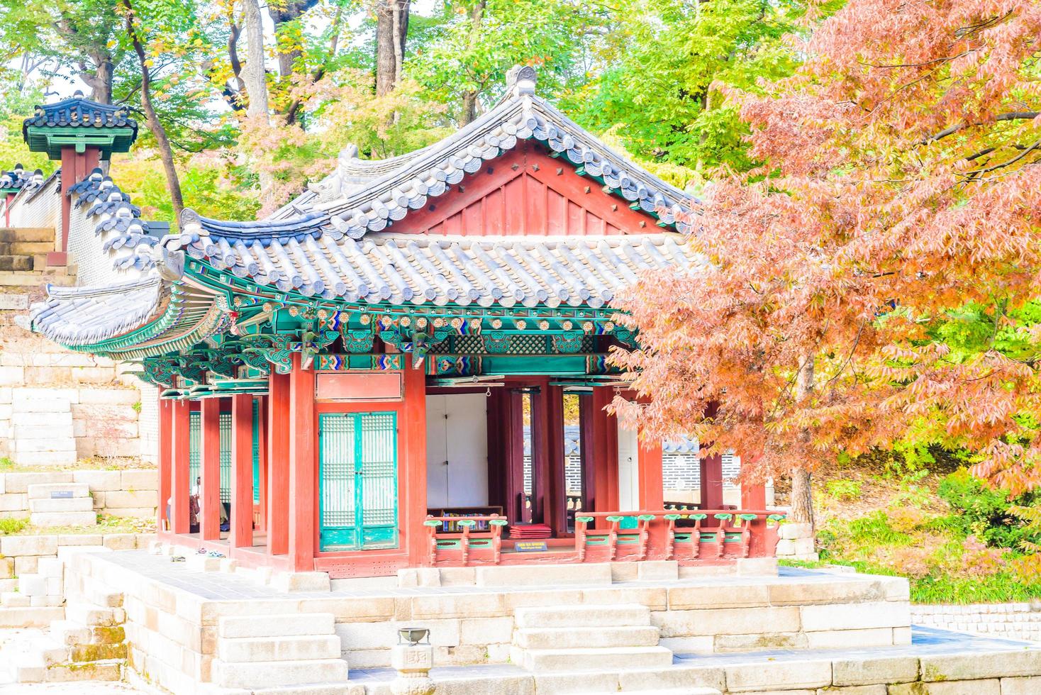 Changdeokgung Palace in Seoul City, South Korea photo