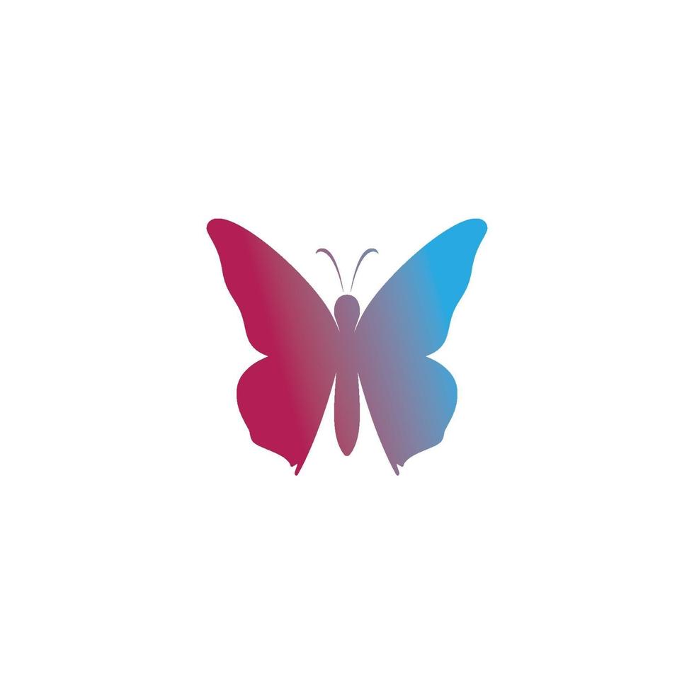 diseño de icono de vector de plantilla de logotipo de mariposa de belleza