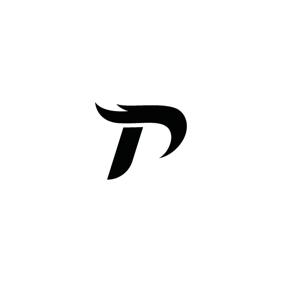 icono de vector de plantilla de negocio de logotipo de letra p