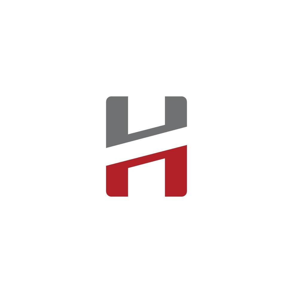 Ilustración de vector de diseño de plantilla de logotipo de letra h