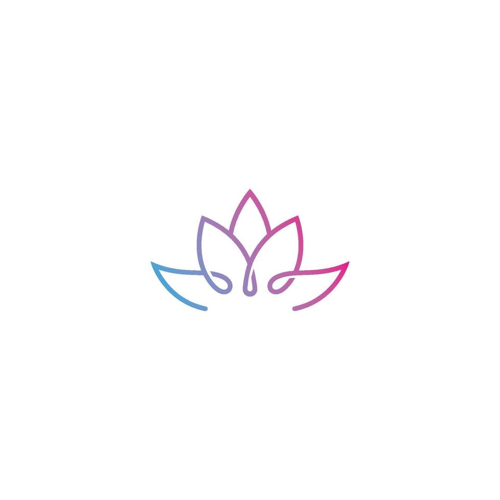 Beauty Vector Lotus flowers design logo Template icon