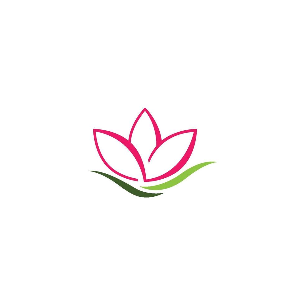 Beauty Vector Lotus flowers design logo Template icon