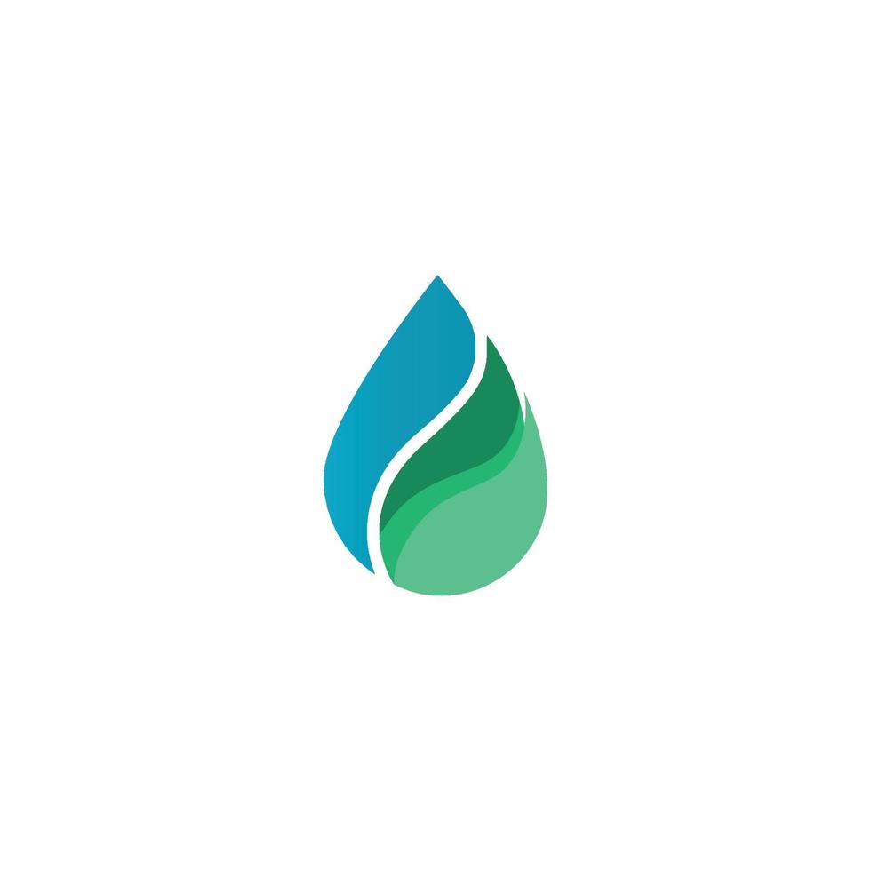 Diseño de ilustración de vector de plantilla de logotipo de gota de agua