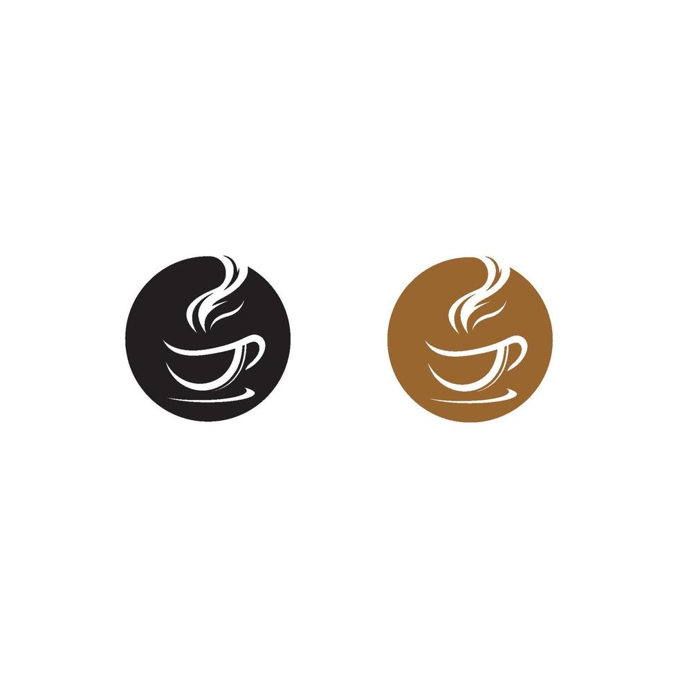 Coffee cup logo template vector icon