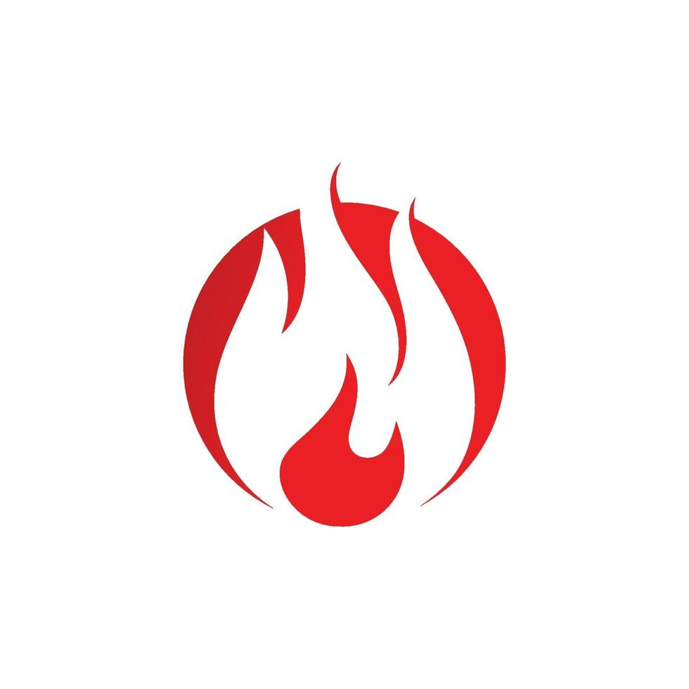 plantilla de vector de diseño de logotipo de llama de fuego