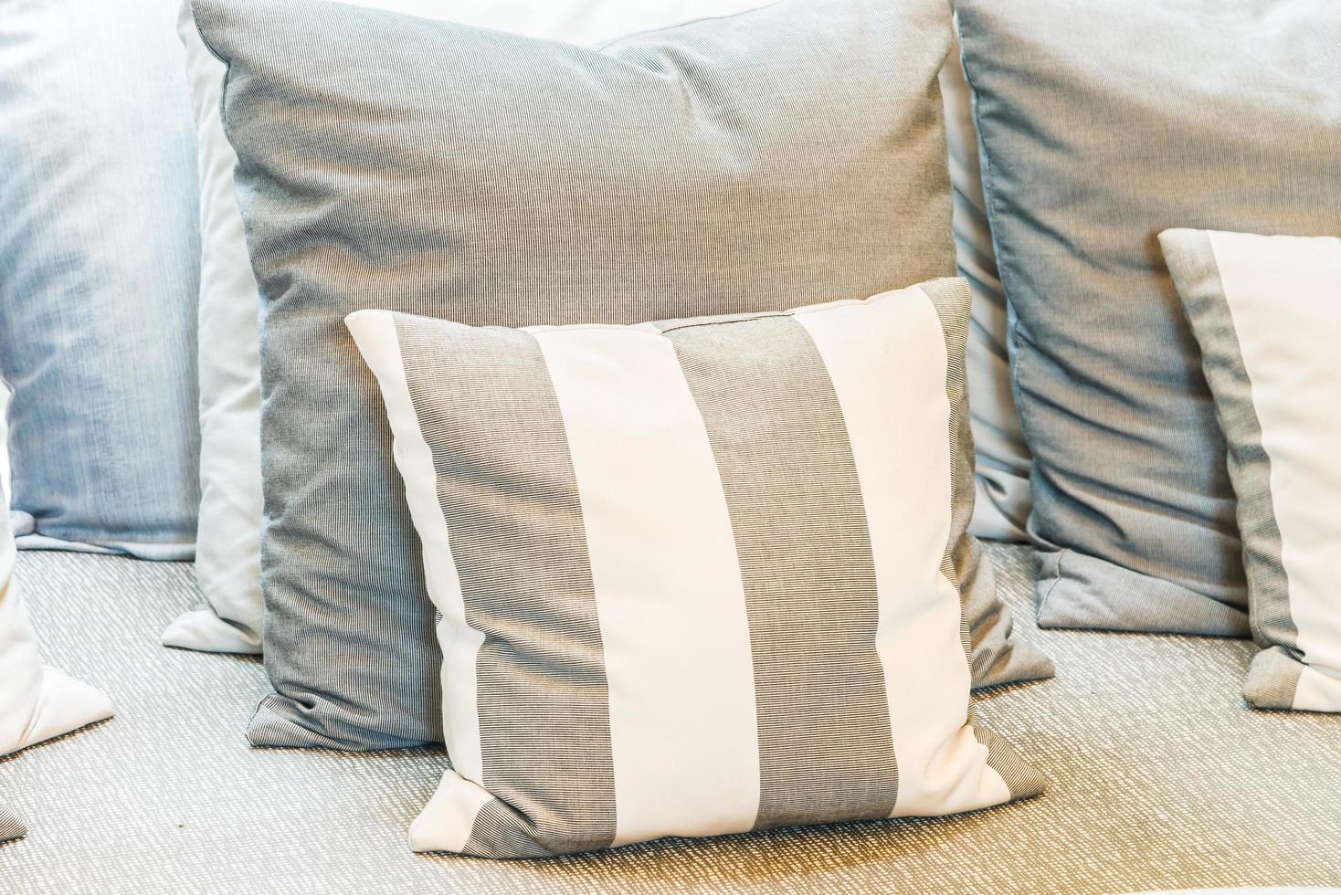 Pillow on sofa decoration in living room photo