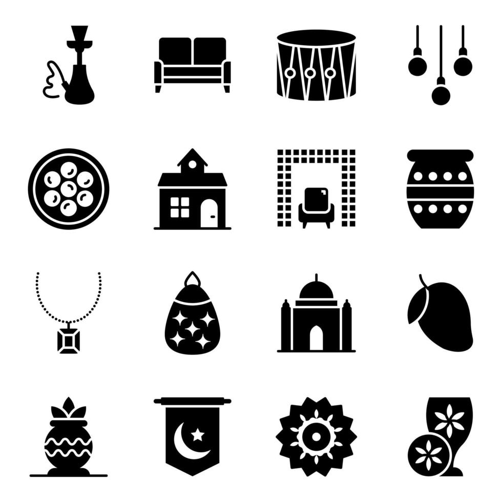 Cultural Event and Accessories vector