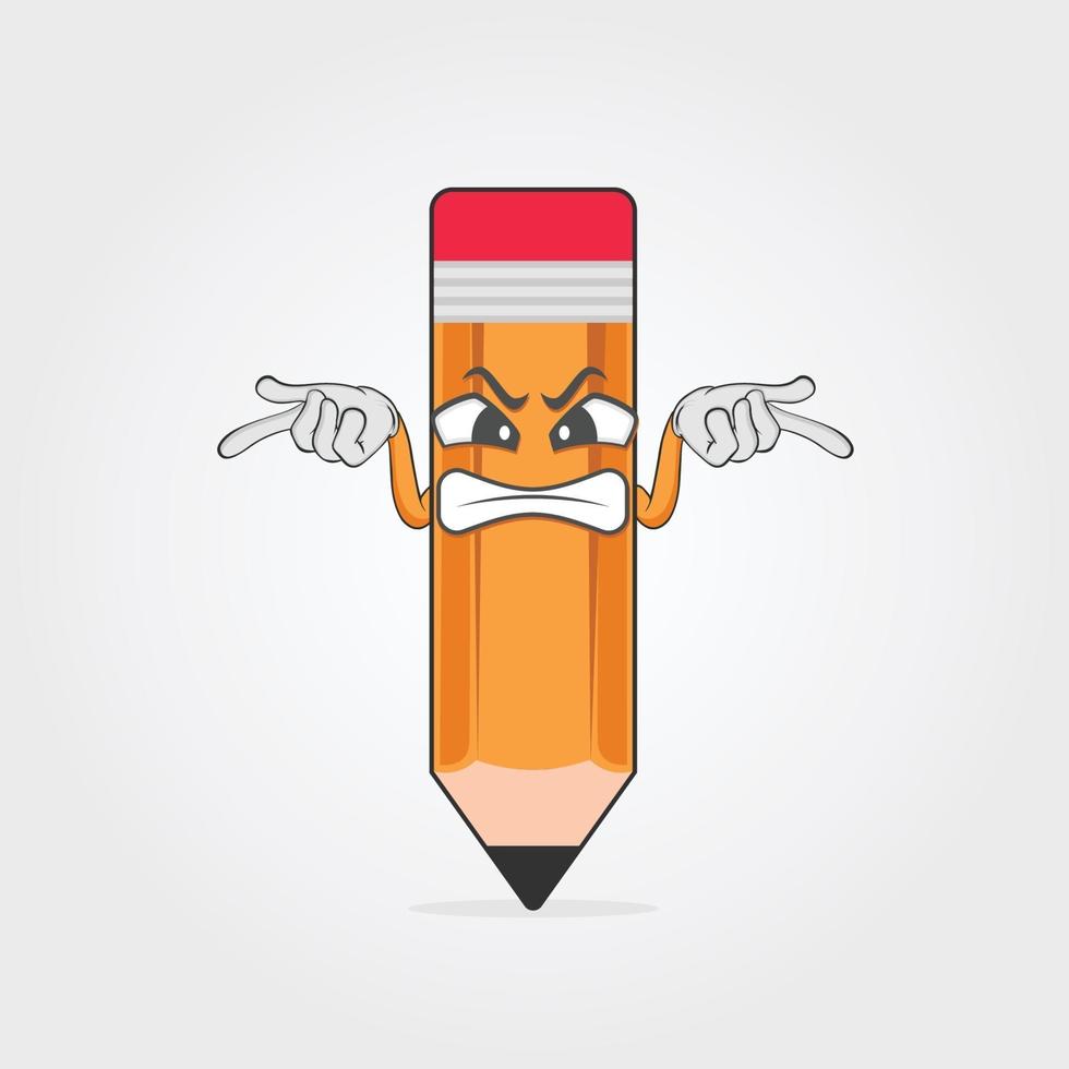 Illustration Vector Graphic Of Pencil Character