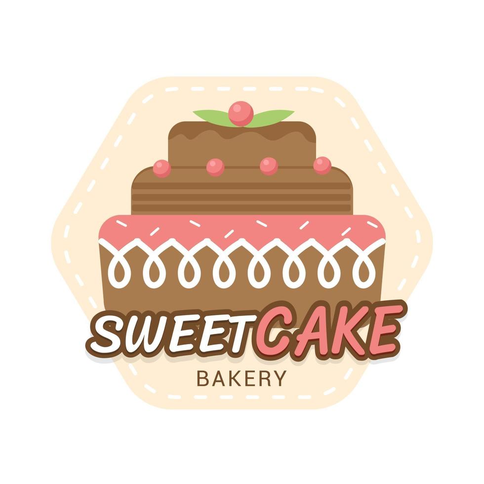 Diseño de etiquetas de panadería dulce y pan para tienda de dulces, pasteles, cafeterías vector