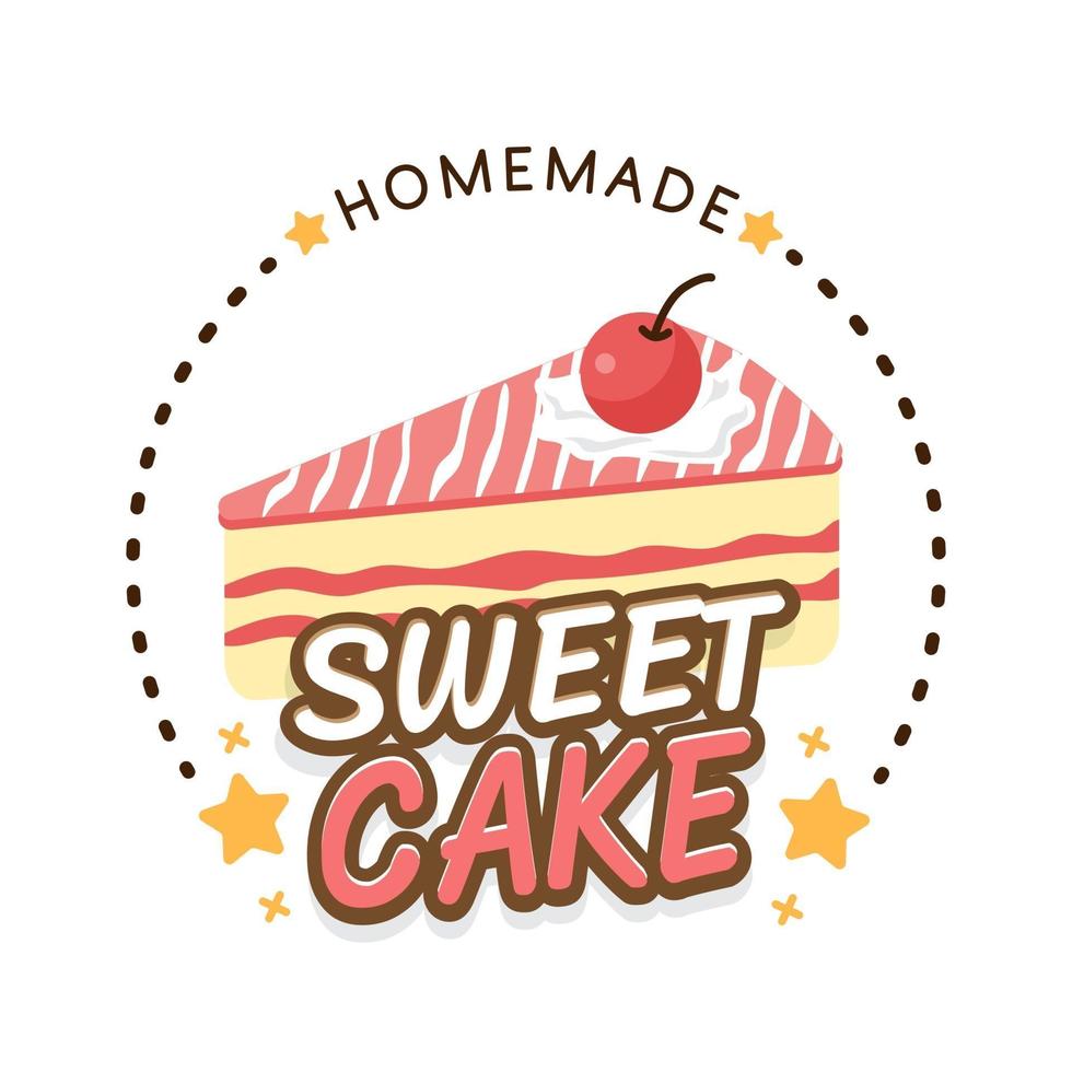 Sweet bakery and bread labels design for sweets shop, cake, cafe vector