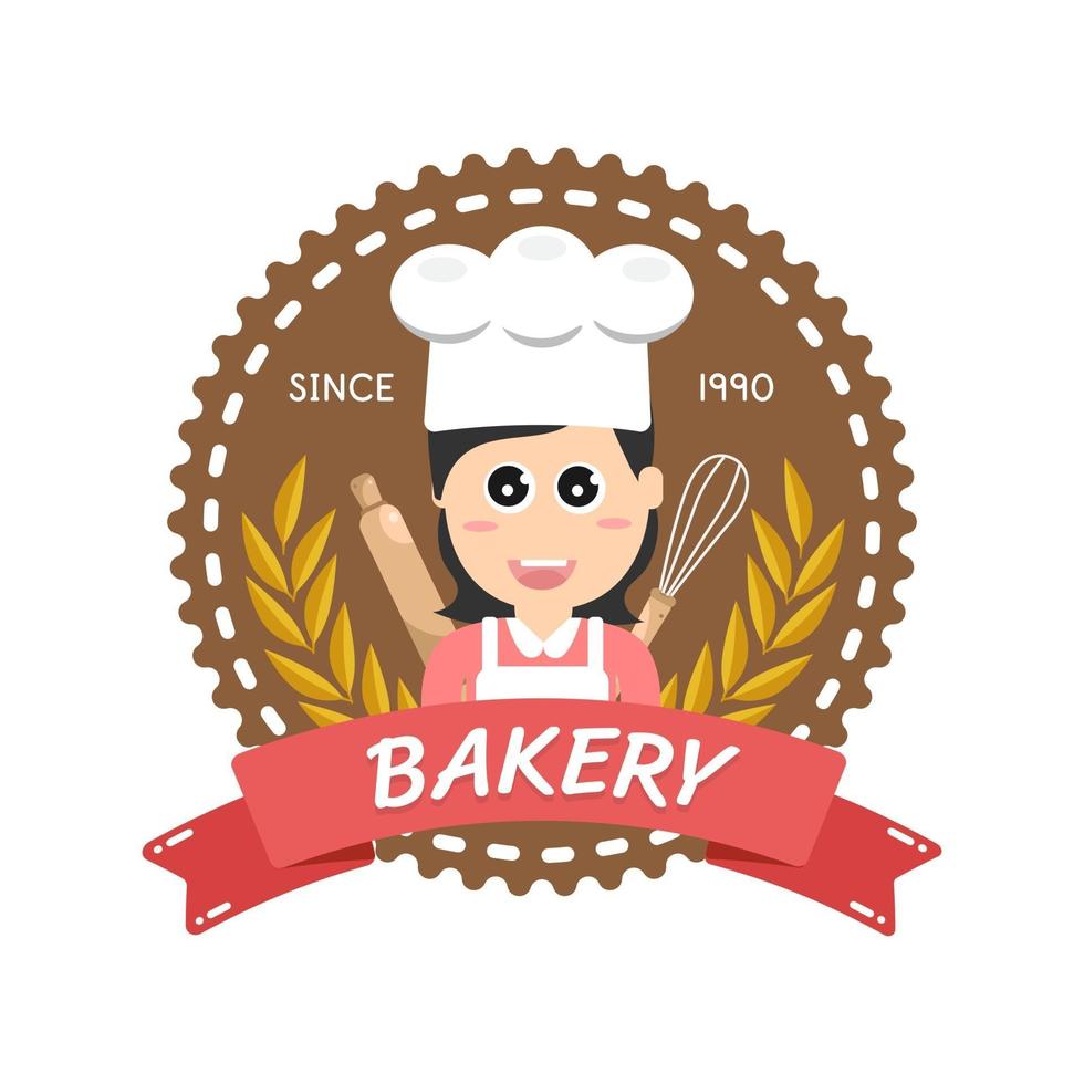 Diseño de etiquetas de panadería dulce y pan para tienda de dulces, pasteles, cafeterías vector