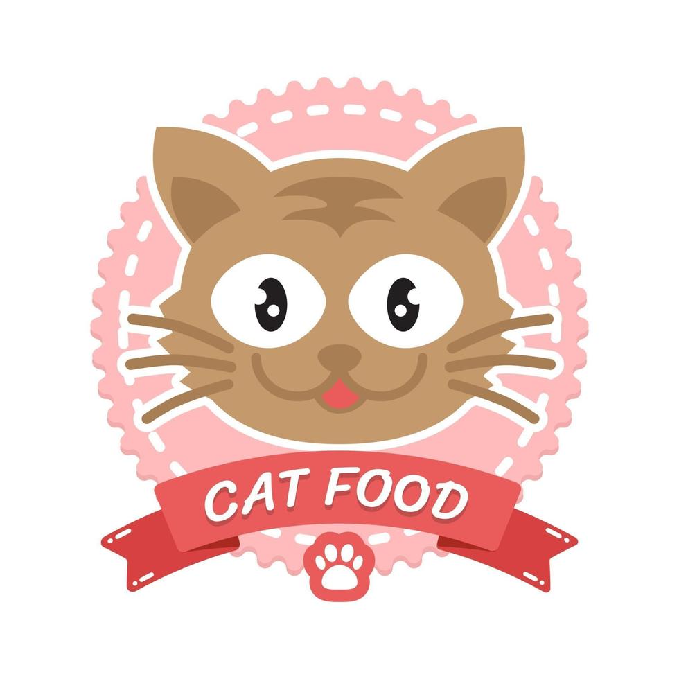 Pet shop logo design, pets shop cats domestic animals vector