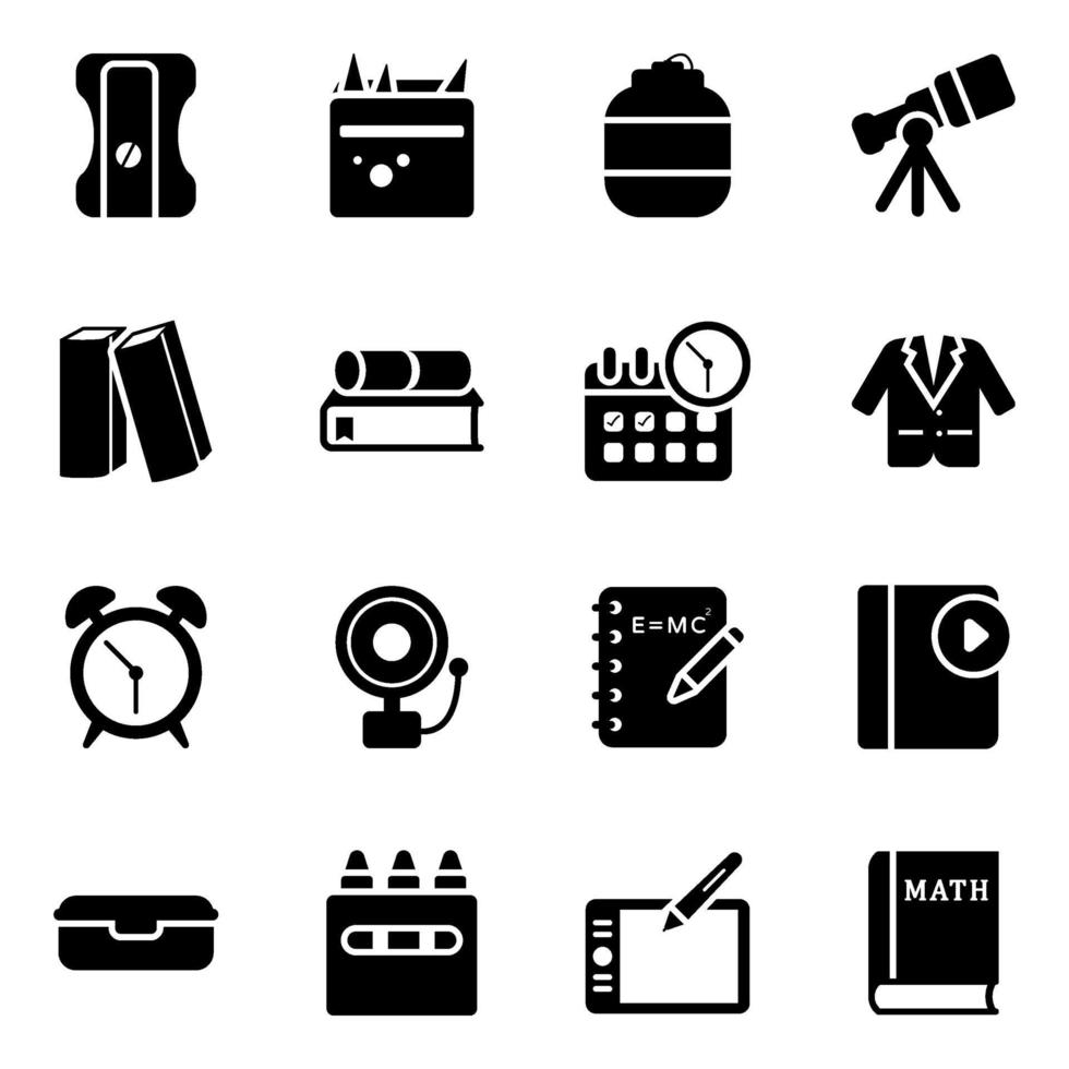 Learning Equipment and Stationery vector