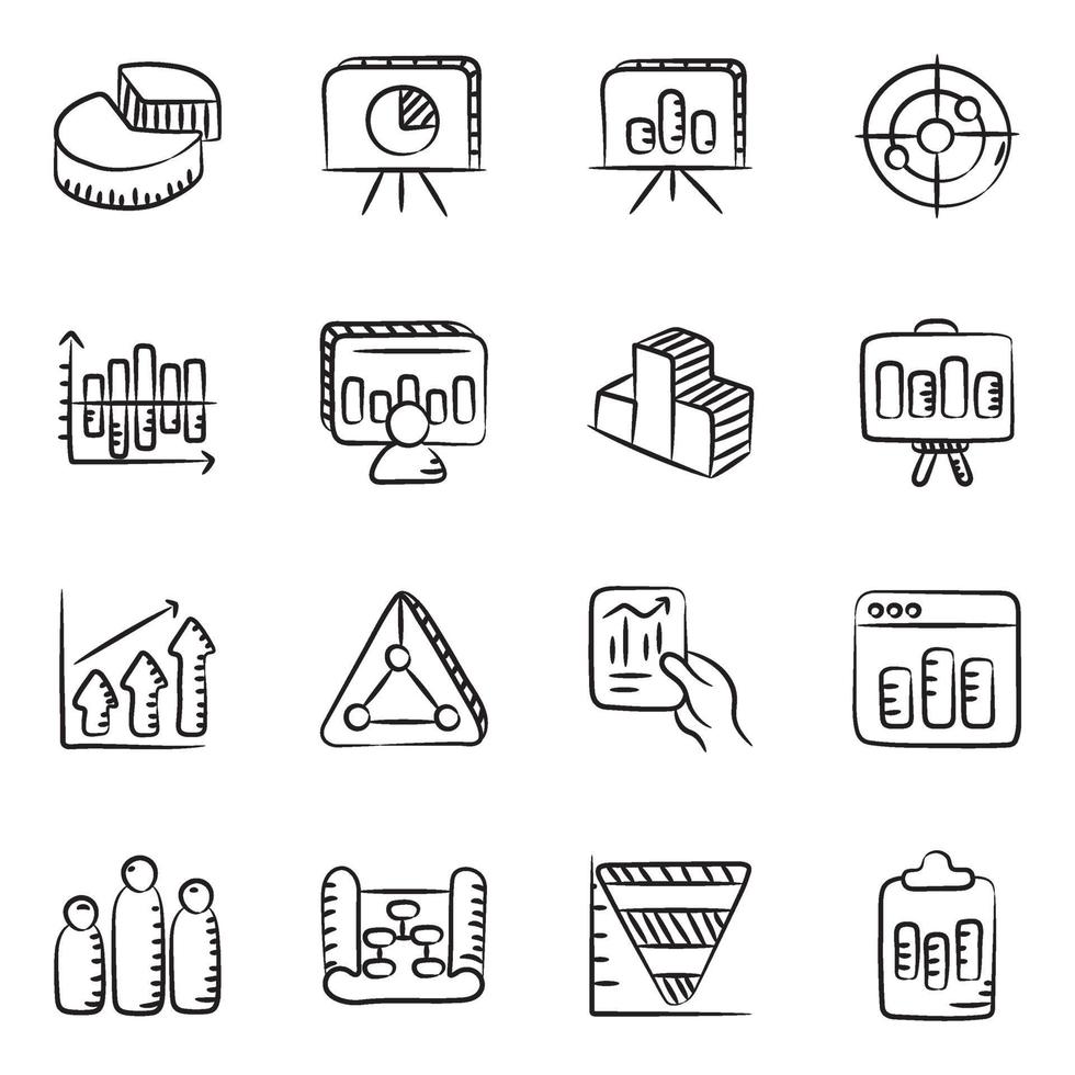 Graphs ,charts and Business Report vector