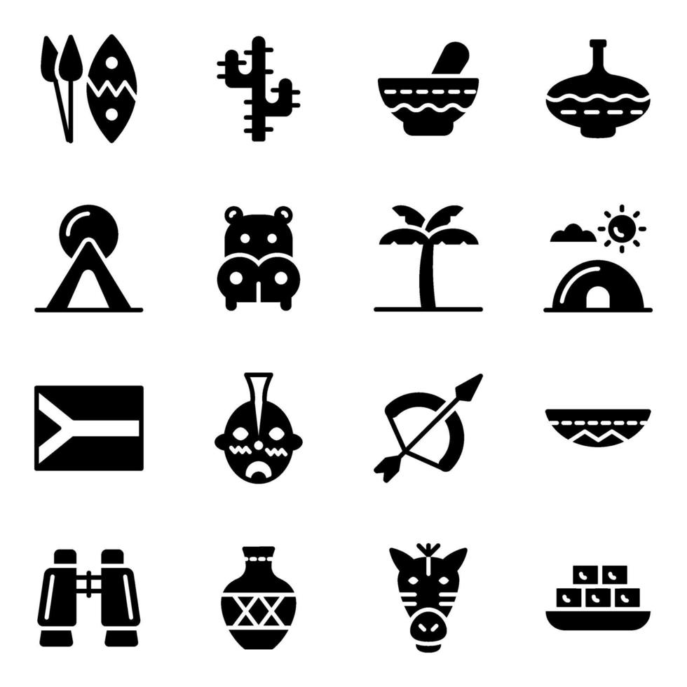 Cultural Element of African vector