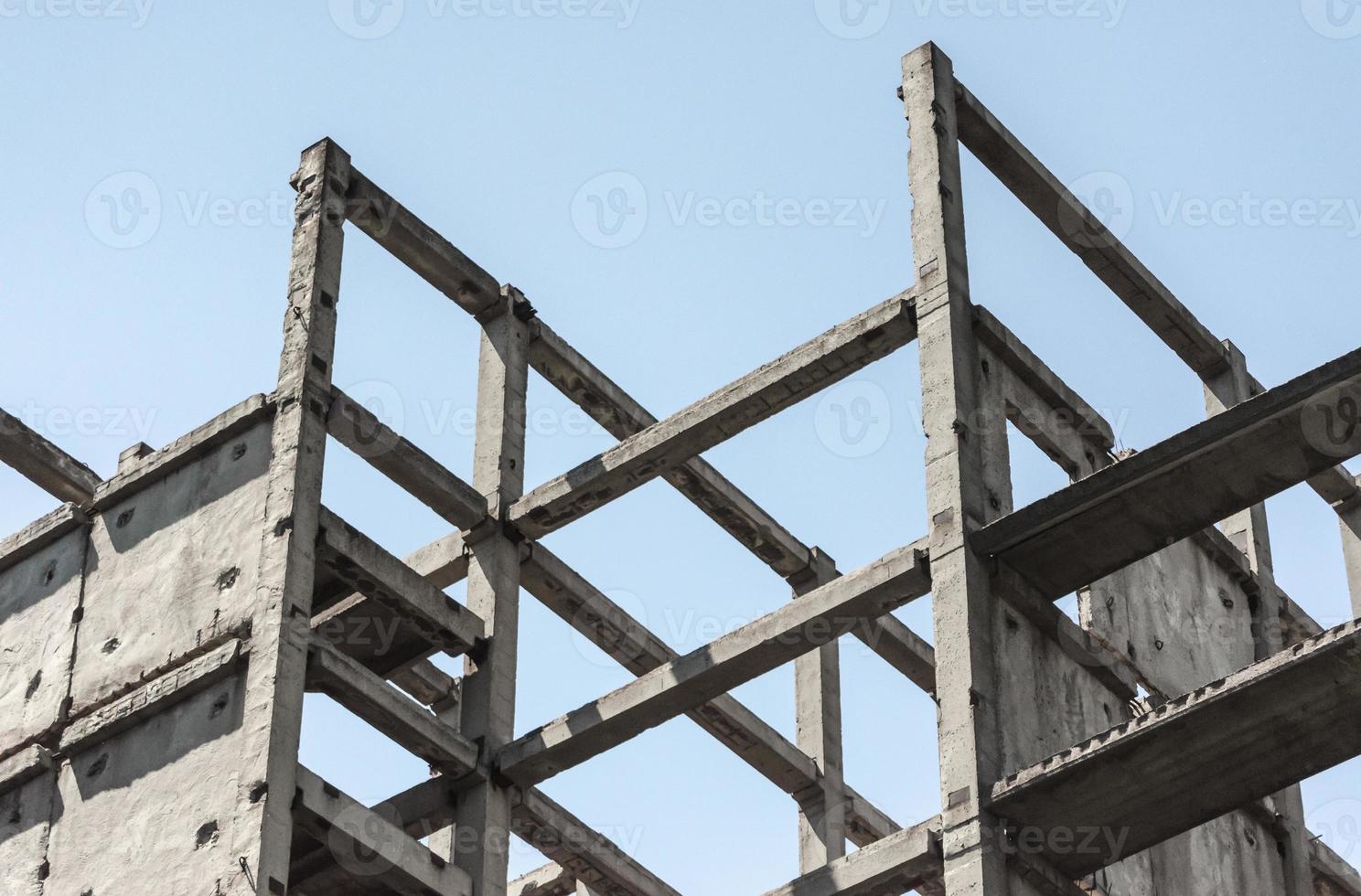 Frame of concrete and metal photo