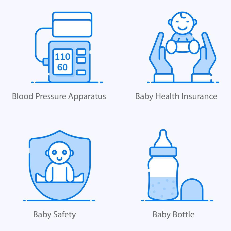 Medical and Hygiene icon set vector