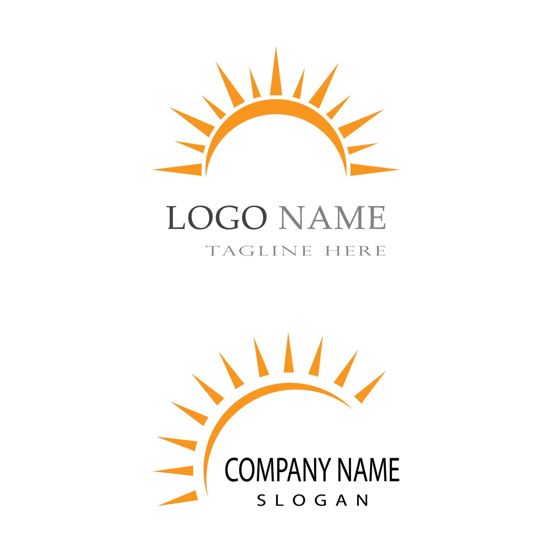 Sun Vector illustration Icon Logo Template design set 2230713 Vector