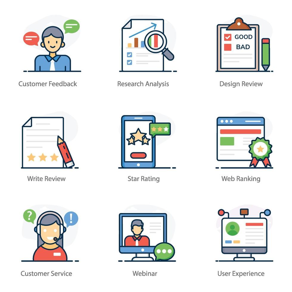 Customer Service And Feedback vector