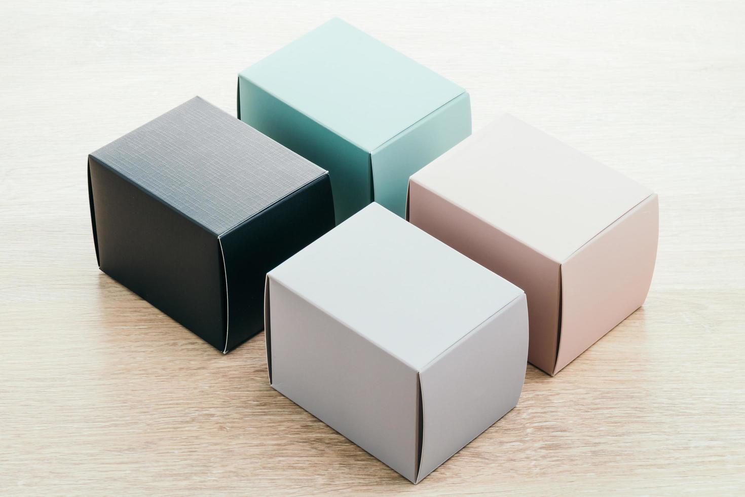 Mock up paper box photo
