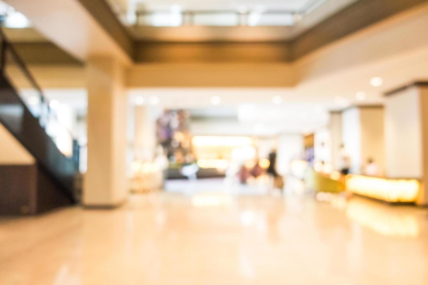 Abstract blur lobby and hotel interior photo