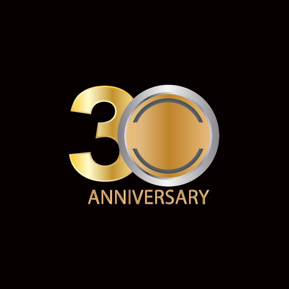 30 Years anniversary celebration vector template design illustration ...